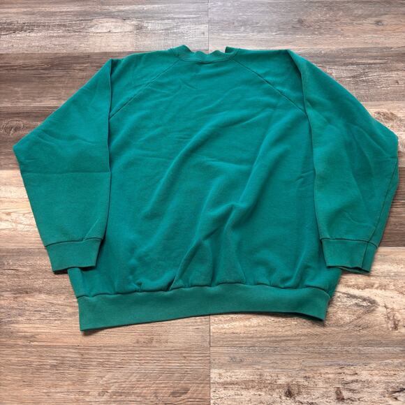 Vintage Fruit‎ Of The Loom Womens XXL Crewneck Cotton Blend Blank Casual Sweater - Picture 4 of 9